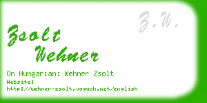 zsolt wehner business card